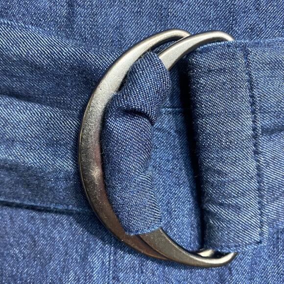 Free People long sleeve short chambray boho chic dress with belt - XS - Picture 5 of 13